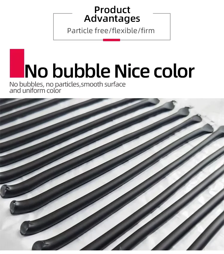 Silicone Sealant Transparent BLACK clear With Glass details