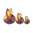 Diy Puzzle Toy Educational Puzzles Colorful DIY Wooden Educational Game Jigsaw Animal Puzzle Set Toy For Kids