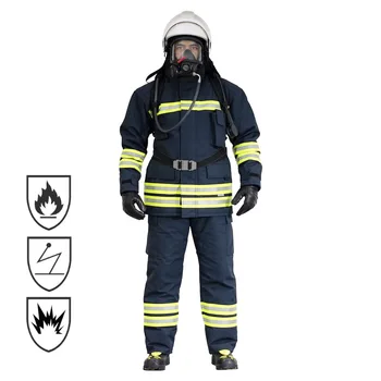 Factory Supply 4 Layers Nomex Fire Fighter Fire Fighting Fireman Firefighter Clothing
