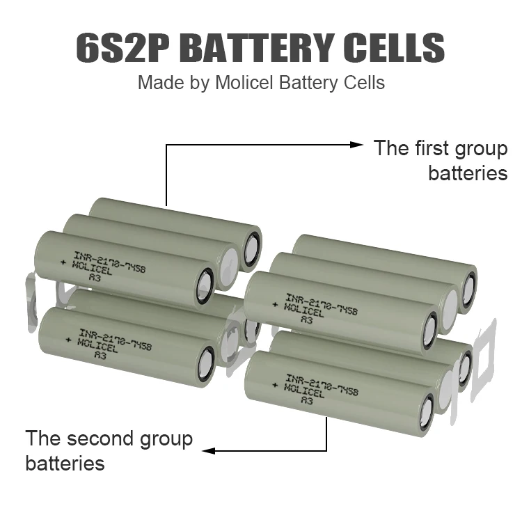 Orijinal Molicel P42A P45B 6S2P Drone Pil Paketi 8400mAh 12600mAh INR21700 FPV Drone hücreleri 2