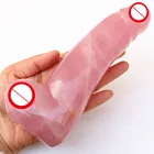 Dildo Quartz Hand Carved Natural Rose Quartz Penis Crystal Quartz Dildo For Women