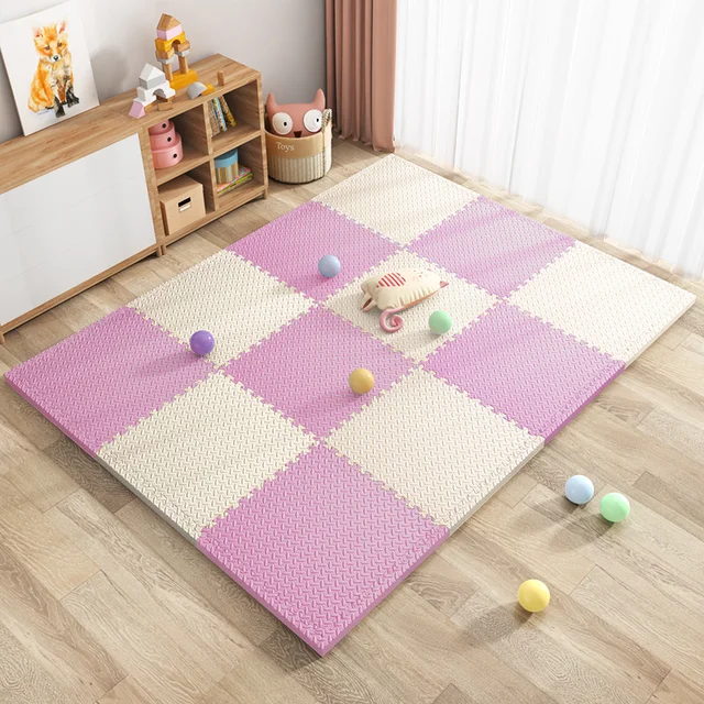 Tiles Interlocking EVA Puzzle Foam Crawling Baby Play Mat Rubber Floor Work Out Mats for Home Gym