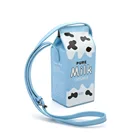 Phone Cell Creative Milk Box Phone Bag Shoulder Strap Waterproof Mini Cell Phone Purse Small Crossbody Bag Leather