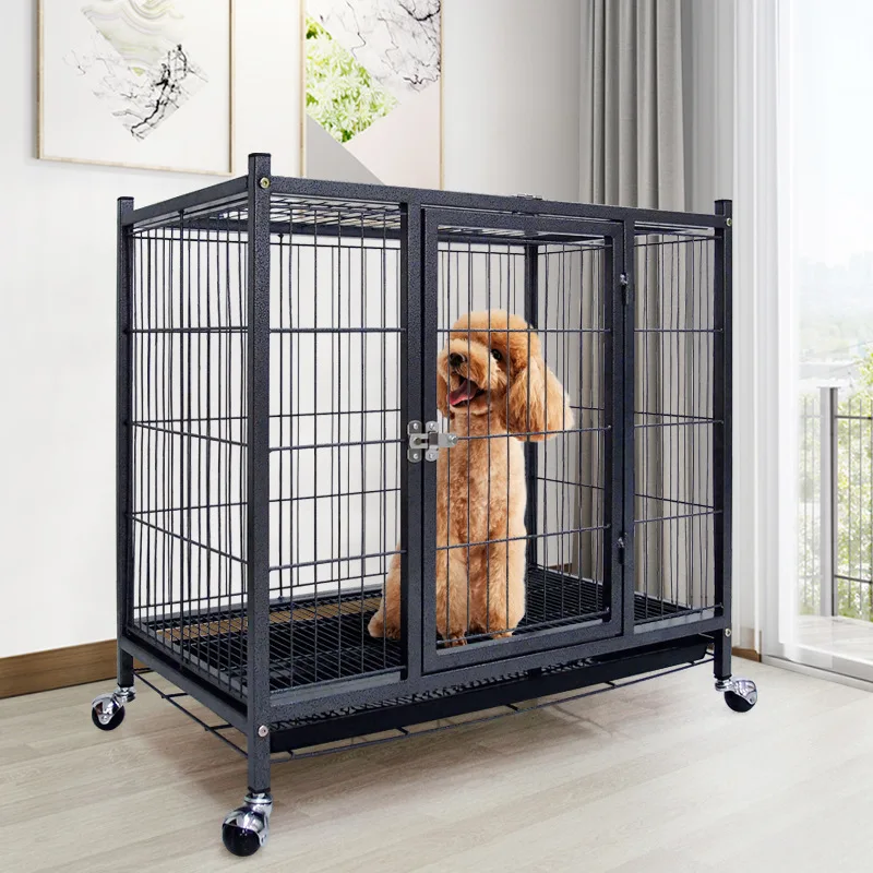 Factory Direct Square Tube Heavy Iron Enlarged and Thickened Large Dog Kennel for Medium and Large Dog