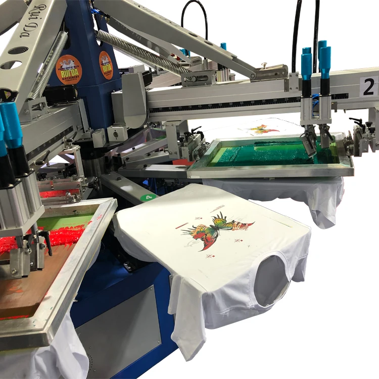 product 3 color automatic screen printing press machine with all stuff-17