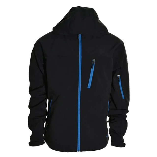 Black Softshell Jacket With Hood Outdoor Coat 2021 Men Plain