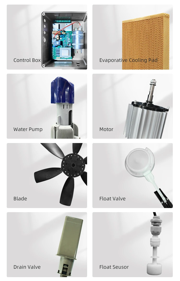 Evaporative Hvac Air Conditioner, 18000cmh, 1.1KW, 18000m³ - detail 8