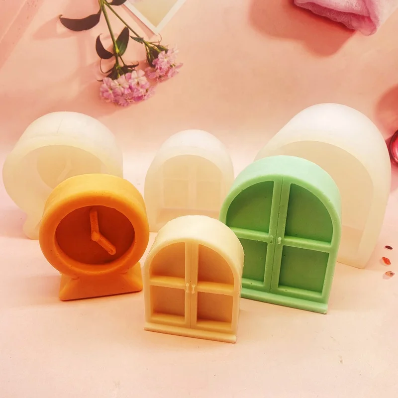 custom new design 3D Clover flower silicone soap mold non stick D handmade silicone unique Rectangle Flower Patterns soap molds