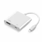 Drop Shipping 1pcs Lighting Digital AV To HDTV Adapter With Charging Port HDMI-compatible For IPhone
