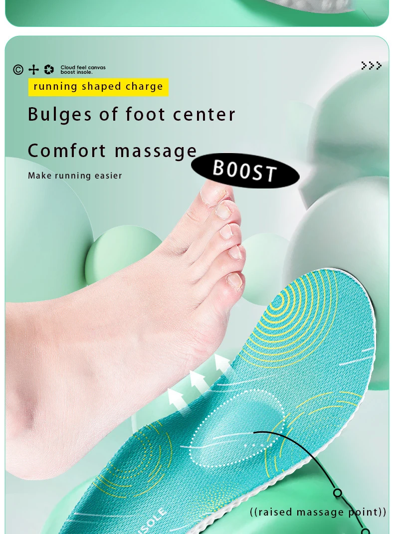 Perfect Hardness PU Sport Insole Popcorn Gel Soft Elastic Air Cushion Shockproof Breathable Arch Support Soft Light Shoe Inserts Perfect Hardness PU Sport Insole Popcorn Gel Soft Elastic Air Cushion Shockproof Breathable Arch Support Soft Light Shoe Inserts