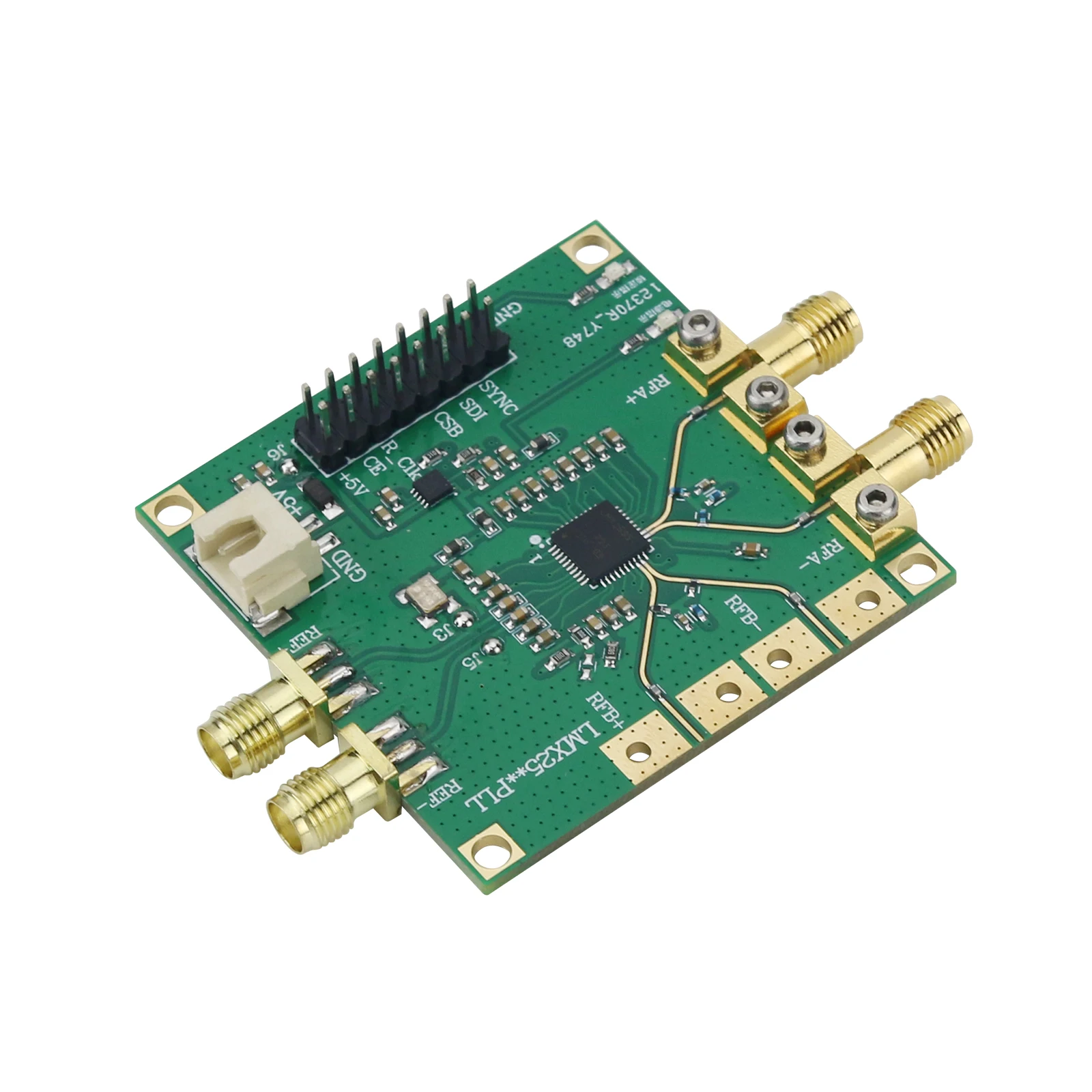 LMX2595 V3 PLL Core Board 10MHz-19GHz High-Frequency Phase Locked Loop Development Board with S MA Female Connector