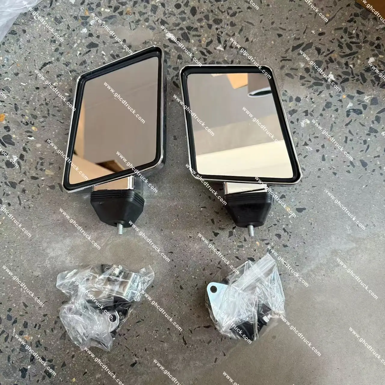 product chrome plated universal chromed mirror truck body parts compatible with hino nissan mitsubishi isuzu for toyota vehicles-0