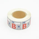Self Adhesive Stickers Brand Customized Product Information Roll Printing Label Self Adhesive Stickers