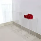 Acrylic Decorations Clear Acrylic Pedestals Stand Flower Vase Pedestal For Wedding Decorations 1 Set