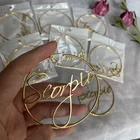 Earrings Stainless Steel Gold Plated Boho Horoscope 12 Zodiac Sign Hoop Earrings Womens