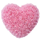 Flower Handmade Valentine Day Artificial Rose Flower Heart Shaped Foam Roses Hearts