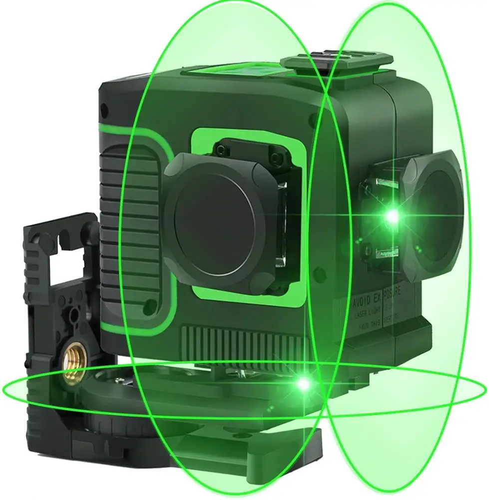 12 Line Laser Level Green Self Leveling 3D 360° Kreuzlinienlaser laser Tool 