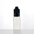 15ml Clear Plastic PE Eye Drug Water Bottle with Black Cap
