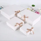 Wedding White/Kraft/Black Gift Box Event Party Supplies Packaging Wedding Birthday Hnadmade Candy Chocolate Box