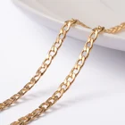 Steel Chain PandaHall 3mm 304 Stainless Steel Gold Curb Chain
