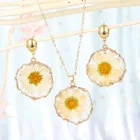 Earring Earrings Jewelry Initial Handmade Pressed Flowers Earring Dry Flower Earrings For Women Jewelry