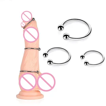 SANICA Erection Enhancing Erection Toy Sex Toy Stainless Steel Metal Glans Ring Penis Rings Cock Ring for Man