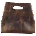 Handbag Hand Factory Custom Hand-made Brown Durable Handbag Leather Tote Bag Chic Hand Bag Women Hobo Bag