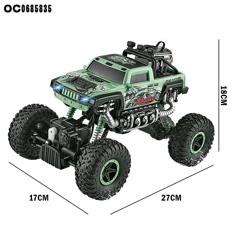 Remote control rock climbing rc car 4x4 high speed off road toy with spray function