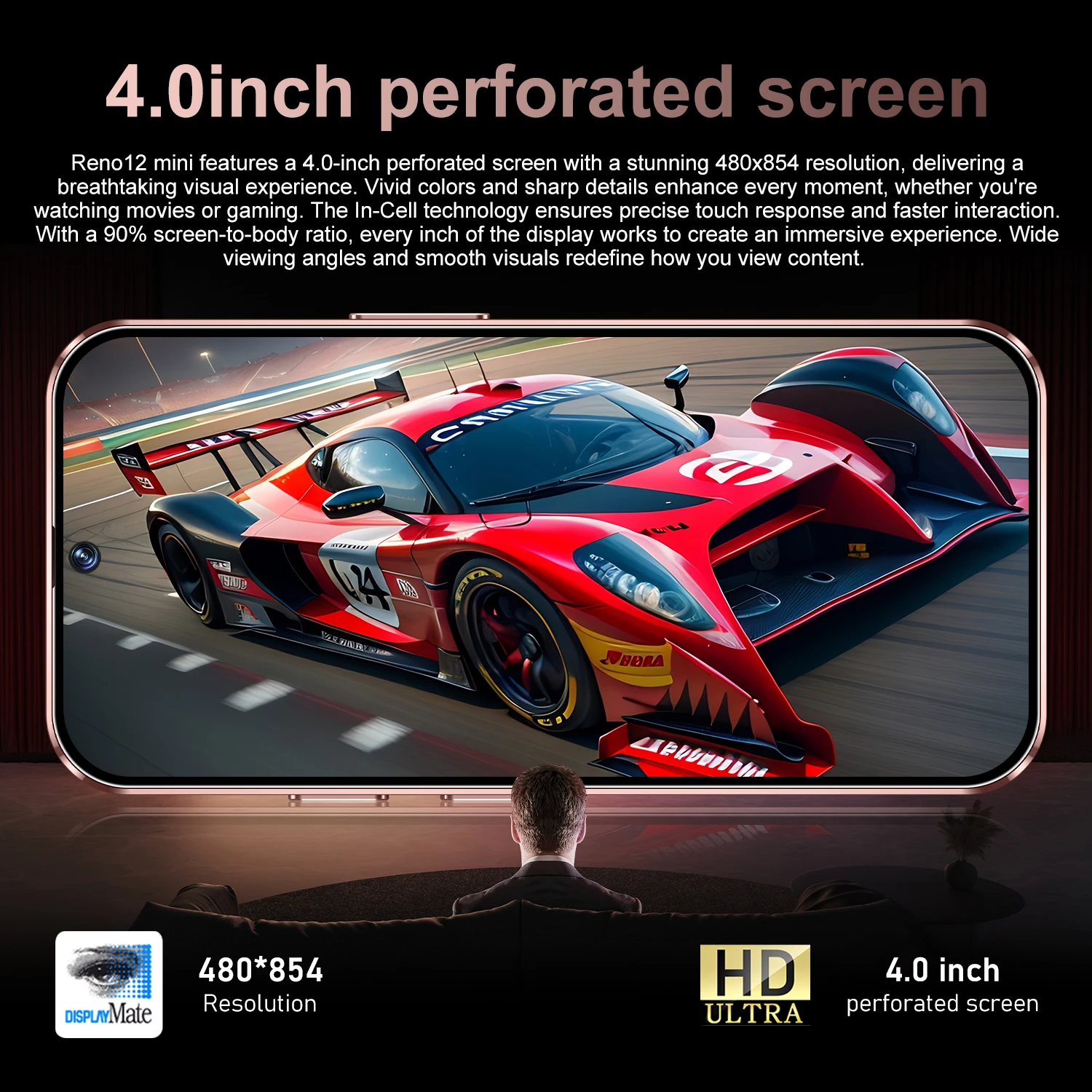 Wholesale Reno 12 Mini 4 Inch Screen 5G Smartphone Best Selling Unlocked Mobile Phone with 4+64GB 5G Dual SIM and 2+5MP Camera