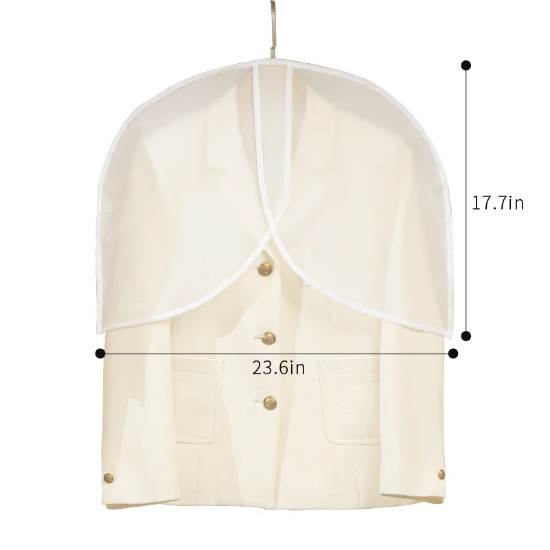 2025 New Garment Bag Closet Hanging Garment Protective Shoulder  Dust Cover Clear Shoulder Dust Covers for Clothes