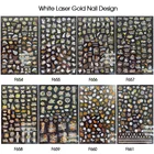 Nail 2020 HIgh Quality Japanese 3D Embossed Gold-plated Adhesive Nail Stickers