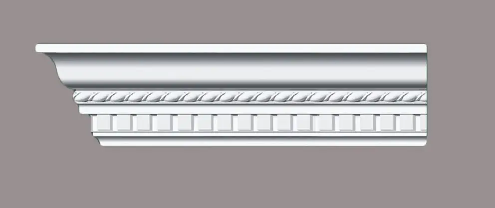 Decorative Materials Rosettes Mouldings Pu Cornice With Economic Price