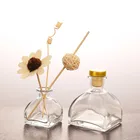 Diffuser Matte New Design Reed Car Diffuser Glass Bottle Square Empty Matte Black Frosted 250ml Diffuser Bottle