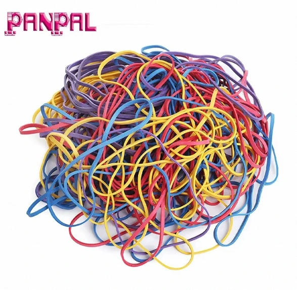 High Quality Industrial Elastic Colorful Rubber Bands for Packaging Wholesale Supply for School Home Office Stationery details
