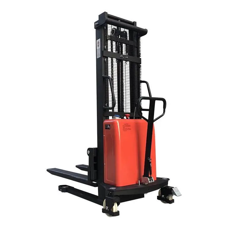 1500kg 2000kg Semi Electric Pallet Reach Forklift Battery Power 1 6m 3m