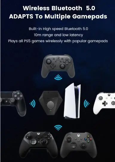Beloader Pro For Ps5 Game Adapter Usb Adapter Wireless Bt 5.0 Converter ...