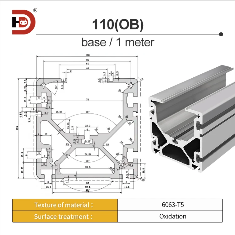 110 Module Aluminum Profile Semi Enclosed Fully Enclosed Screw Linear Guide Slide Linear Synchronous Belt Gear manufacture