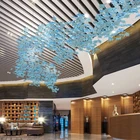 Glass Pendant Luxury Wedding Customized Staircase Cristal Glass Chandelier Luxury Hanging Leaves Pendant Light