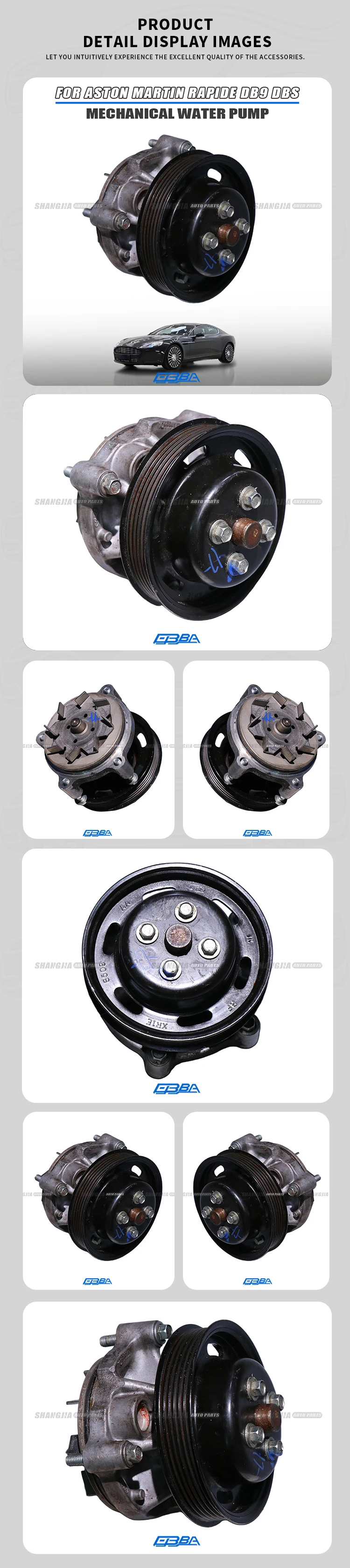 Hot Sale Car Accessories Aluminium Water Pump For Aston Martin Rapide DB9 DBS 4G430510957 Auto Parts Pump Easy Installation supplier