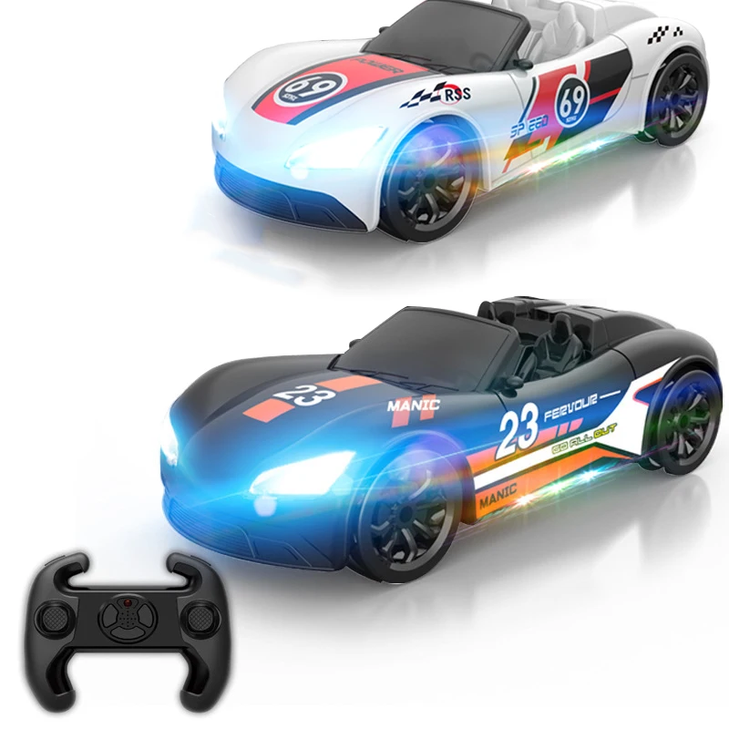 Remote Control Convertible Car Toy Electric Rc Spraying Sport Car Watch Control Sensing Race Car With Led Light