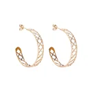 Fashion Earrings Hot Selling Designer Fashion Glitter Hoop Stainless Steel Stylish Earrings