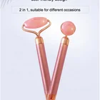 Tool Vibrating 3d Face Roller Massager Tool Electric Vibrating Rose Quartz Face Jade Stone Roller With Box For Face