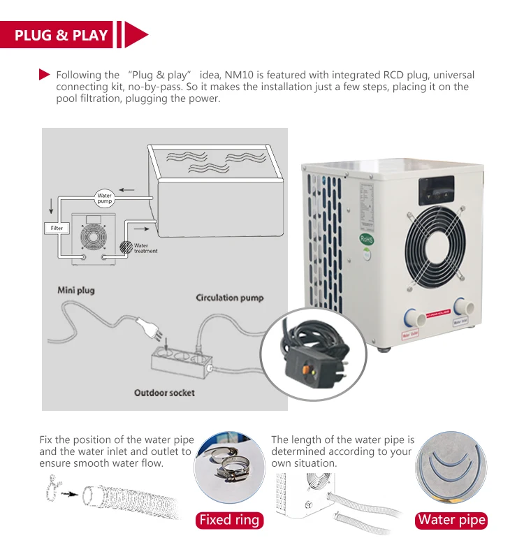 Swim Pool Heat Pump, 230V, 2.91KW - detail 4