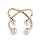 Stone Jewelry Ring Ringszircon 18k Gold 925 Sterling Silver Gem Stone Jewelry Quadri Pearl Rock Ring
