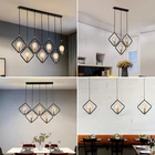 Pendant Light Led Chandeliers NEKE Hot Selling Iron Glass E14 LED Pendant Light Indoor Living Room Restaurant Hanging Modern Chandelier