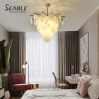 Design Hanging Light Hanging Line Indoor Decorative All Copper Lamp Body Led Chandeliers Lights
