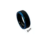 Ring New Arrival Simple Wedding Band Matte Black Men Tungsten Carbide Ring