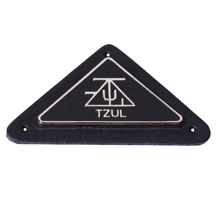 Triangle Shape Stamped Brand Logo Label 