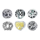 Silver Tree Charms Silversilver 2021 Factory Price 925 Sterling Silver Tree Of Life Charms Flower For Family