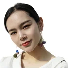 Bead Earrings Beaded Hot Sale Red Bead Earrings Handmade Beaded Stud Earrings